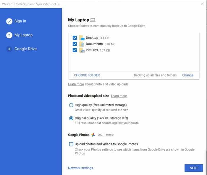 Google Drive Desktop App for Backup and Sync