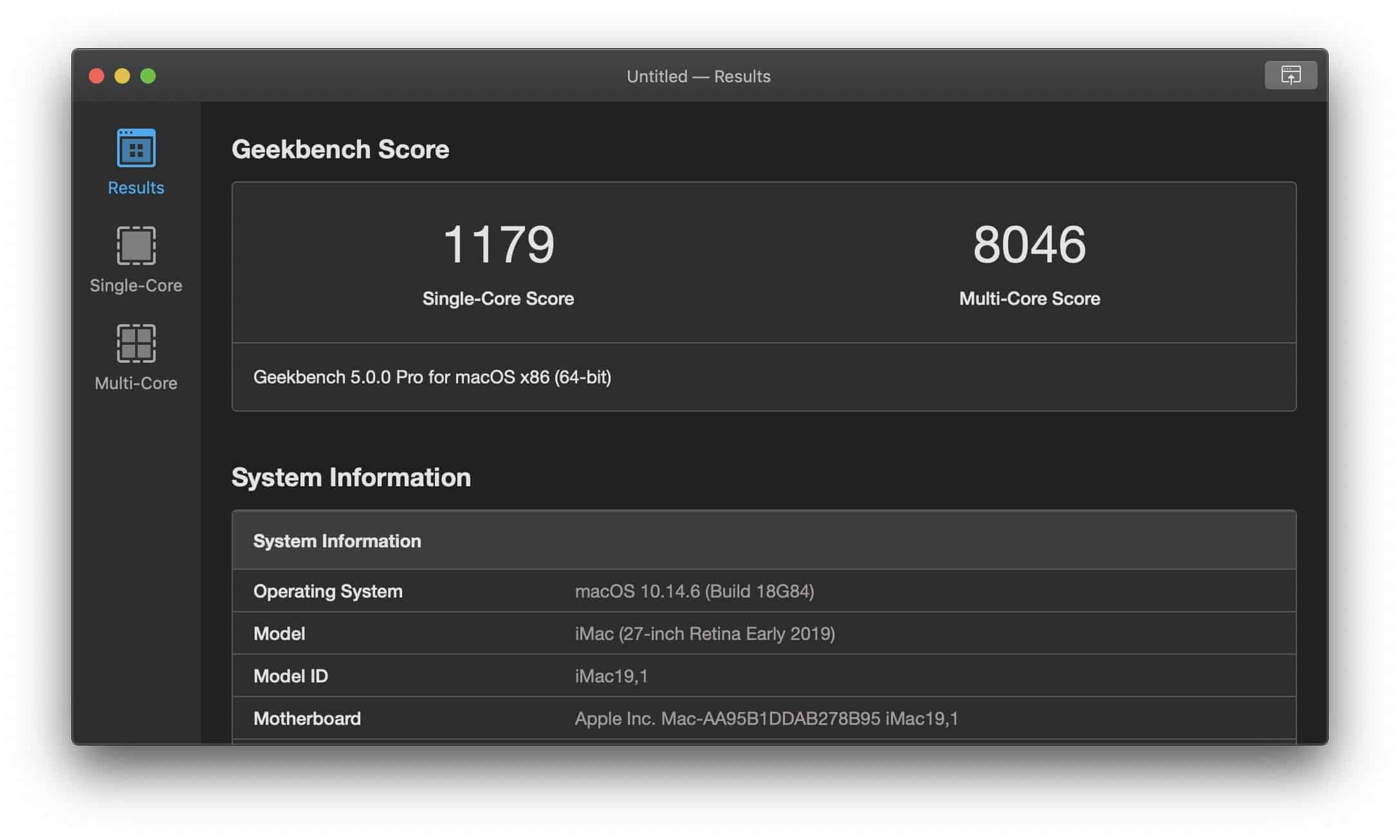 geekbench benchmarking software for PC