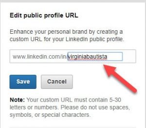 customize URL LinkedIn tips
