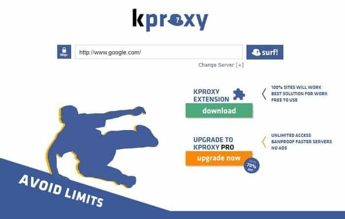 kproxy Free Web Proxy Server