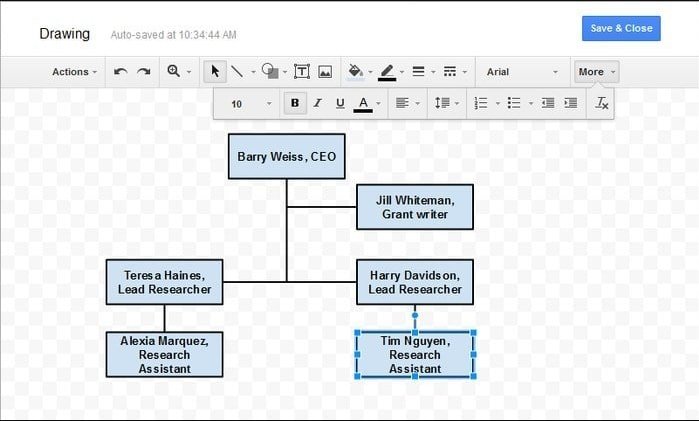 Google Drawing is one of my favorite programs to create Free Organizational Chart Templates like Word 2010.