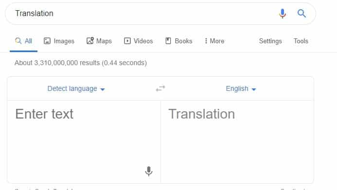 Google Tricks as Translation