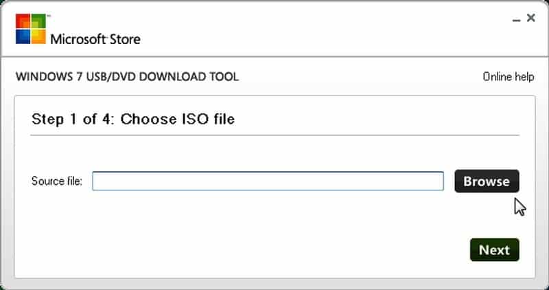 Windows 7 USBDVD Download Tool