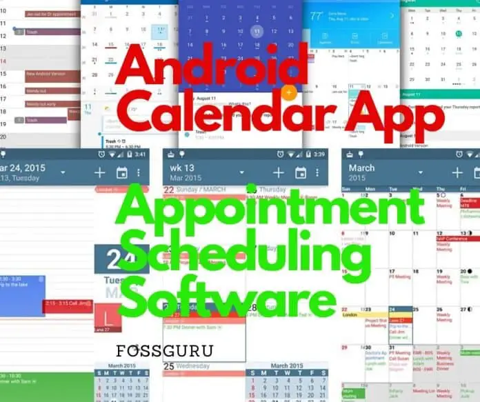 Android Calendar App as Appointment Scheduling Software