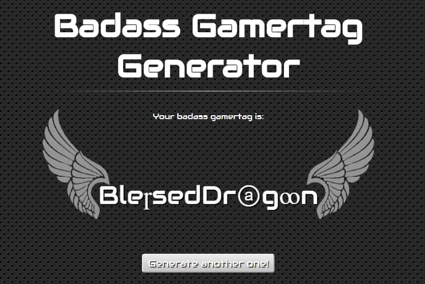 Badass Gamertag Generator