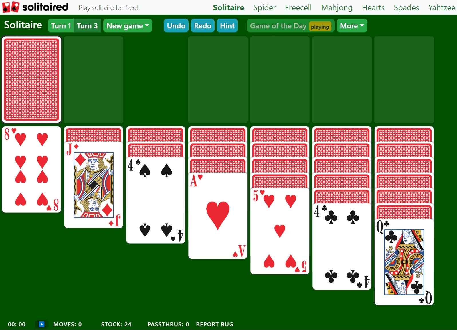 If you like trying different solitaire games, you’ll enjoy Solitaired.