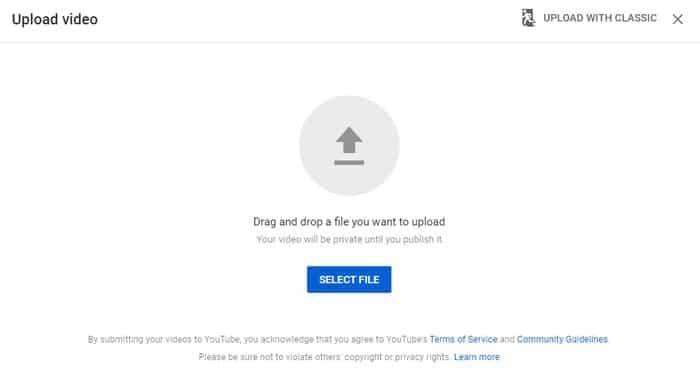 Upload Private Video to YouTube
