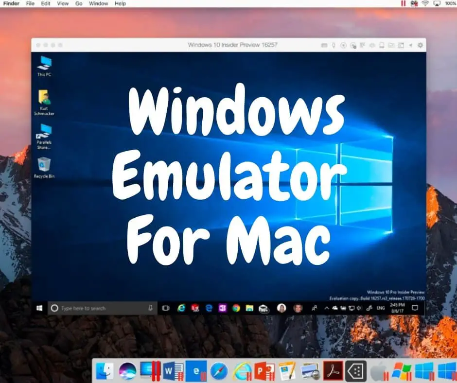 online mac emulator for windows