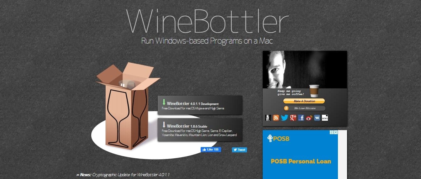 Run Windows on Mac with Wine Bottler
