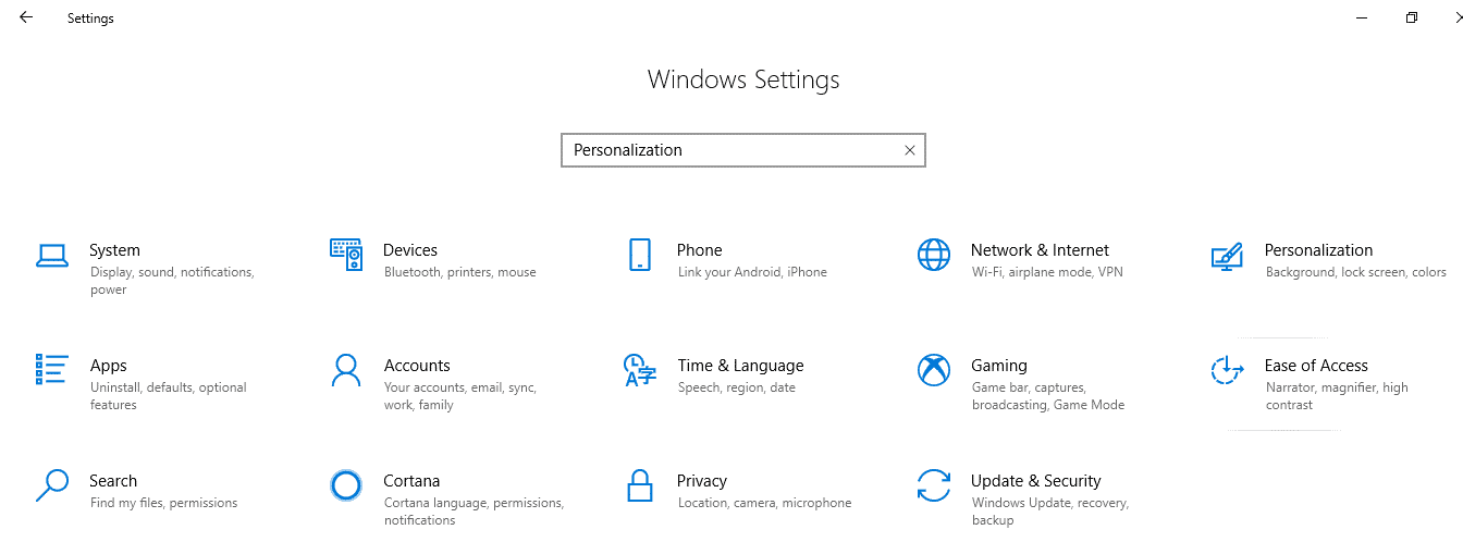 Windows 10 Night Mode Setting