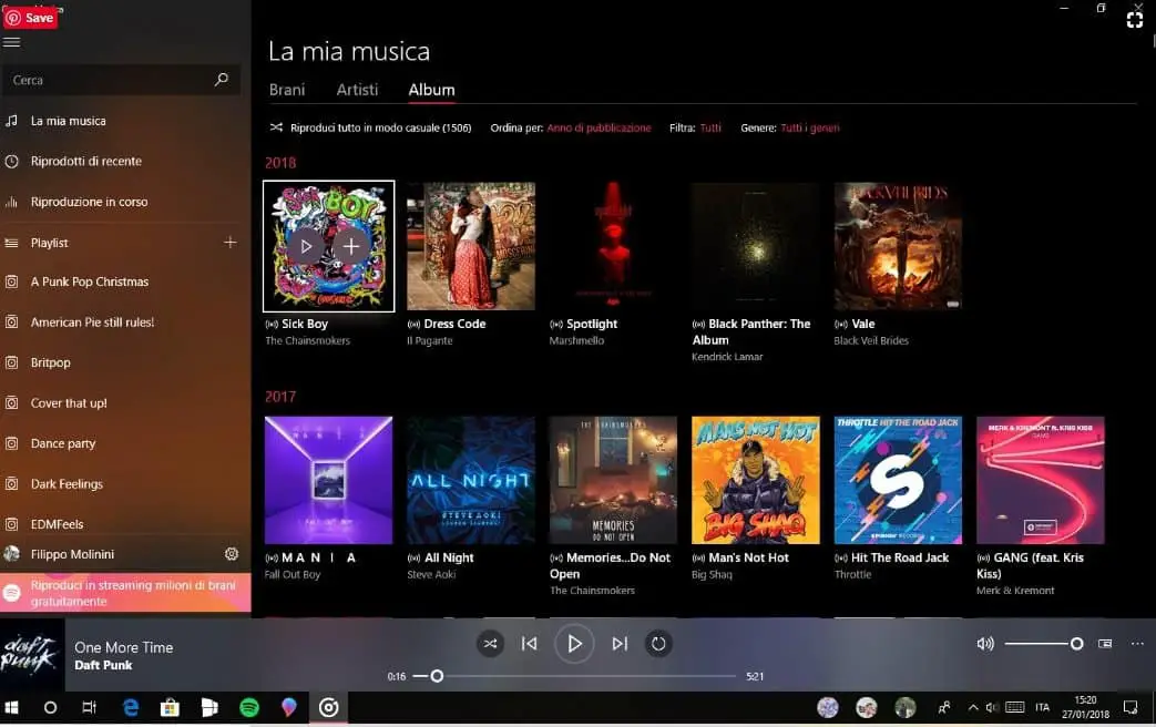 Groove Music Player