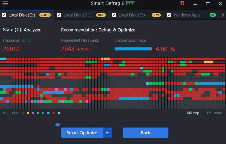 Smart Defrag is safe, legitimate software that works as Defraggler on the windows.