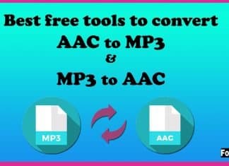 Best free tools to convert AAC to MP3 & MP3 to AAC