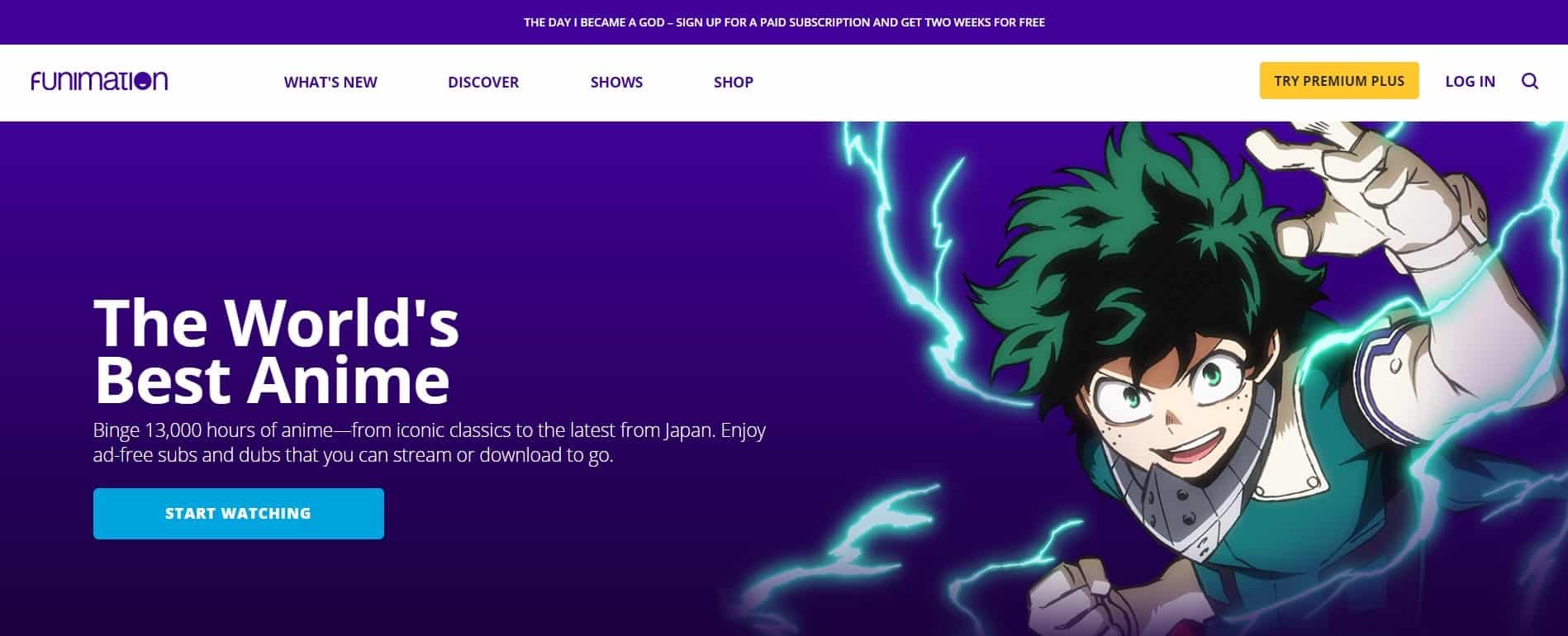 FUNIMATION watch anime online