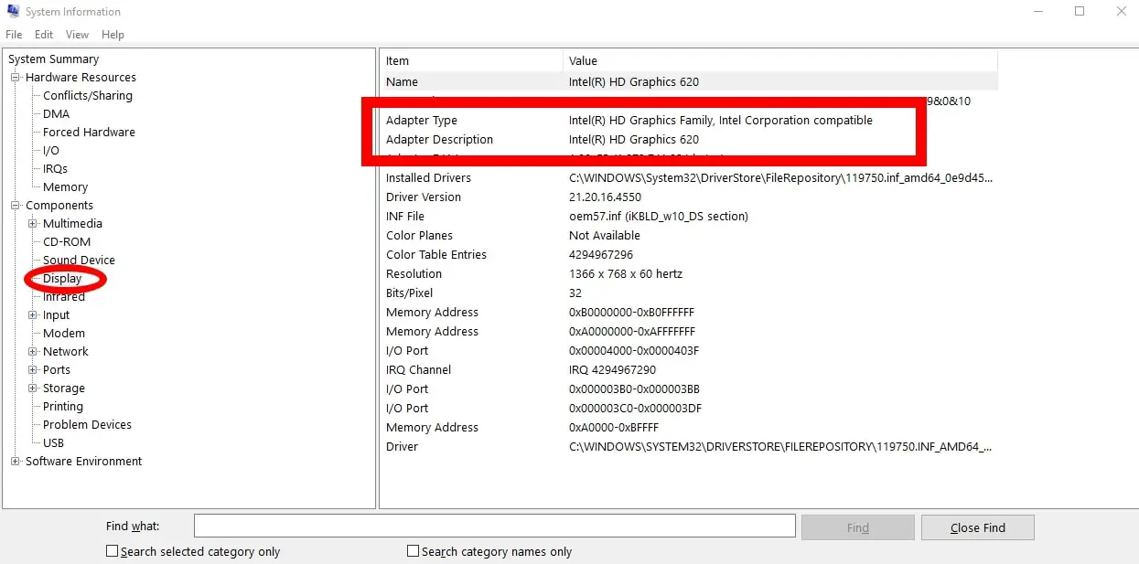 Find Video card details to Update Graphics Driver in Windows for Gaming Performance