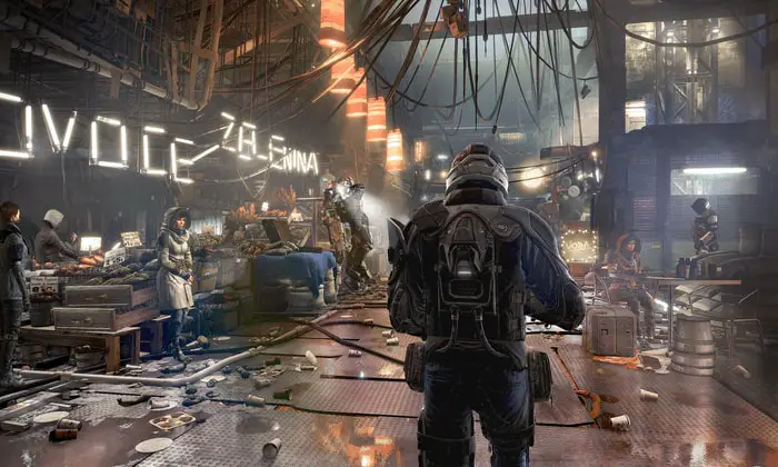 The apparent contender of CyberPunk is Deus Ex: Mankind Divided.