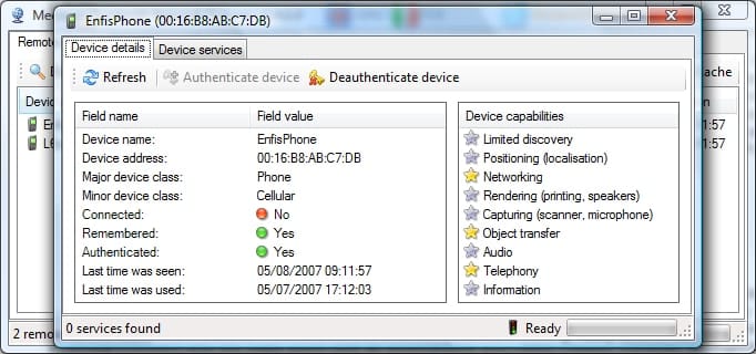 Bluetooth Software for Windows - Medieval Bluetooth Network Scanner