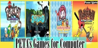 PETA’s Games that are playable on a computer
