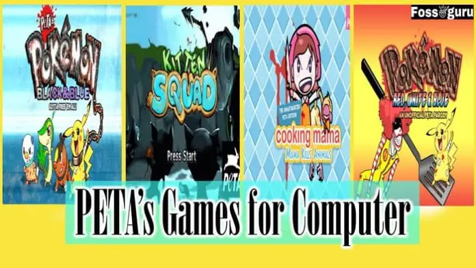 PETA’s Games that are playable on a computer