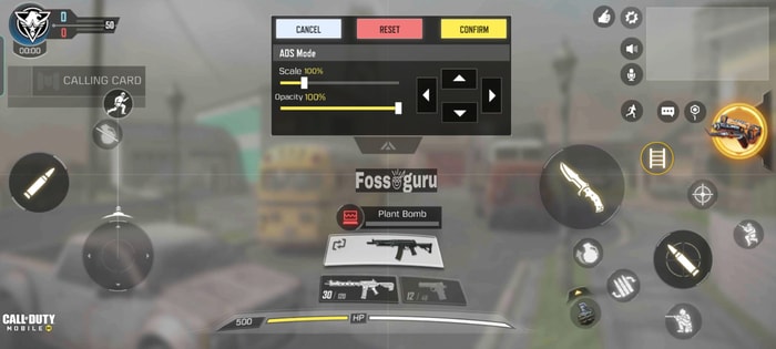 Customize the controls of COD