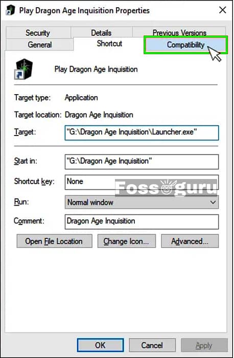 Run Dragon Age Inquisition as Administrator