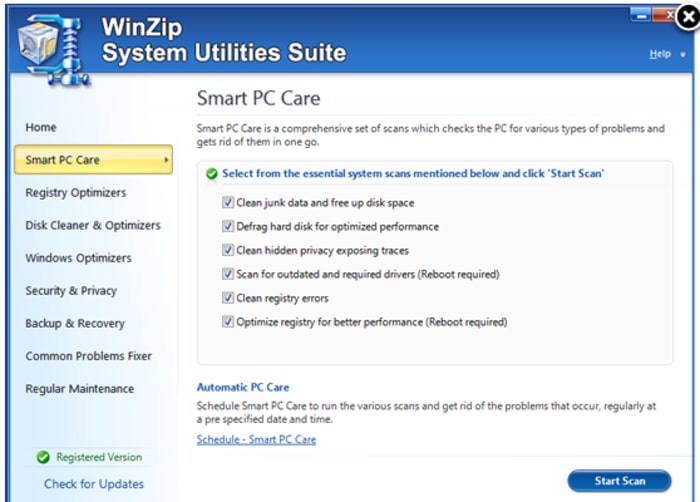 Winzip System Utilities Suite Optimizer Software