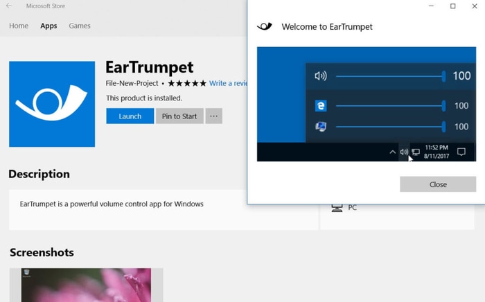 Ear Trumpet Sound Booster for Windows