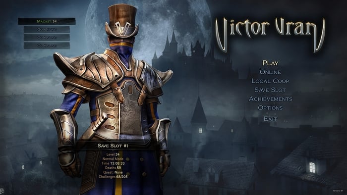 Victor Vran ARPG action role-playing Games