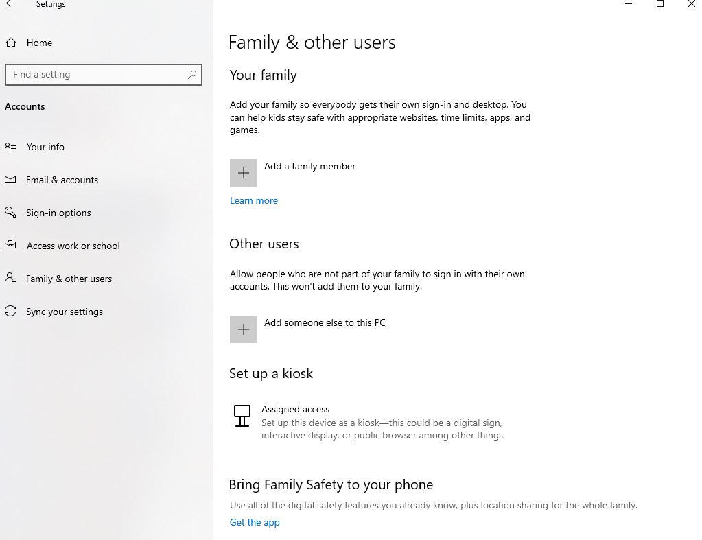 How do I turn off Windows 10 Family Safety