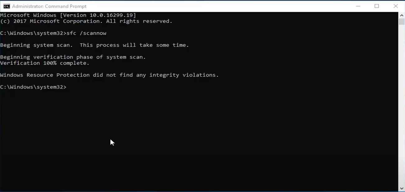 Fix Errors in Your Computer's Files with command prompt