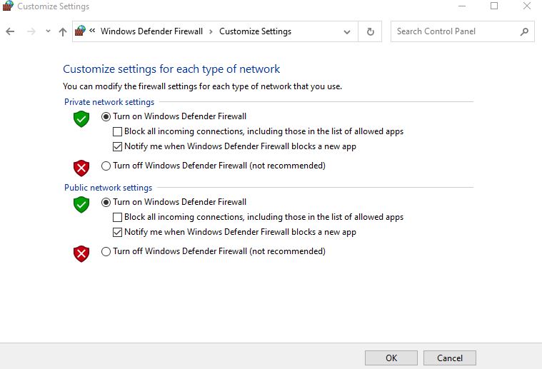 Windows Firewall is turned off by default. You can turn it back on and then deactivate it.