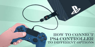 How to connect ps4 controller to Different Options