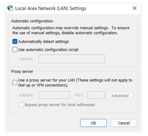 Local Area Network Setting