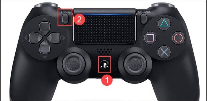 PS4 Controller Showcasing How To Sync