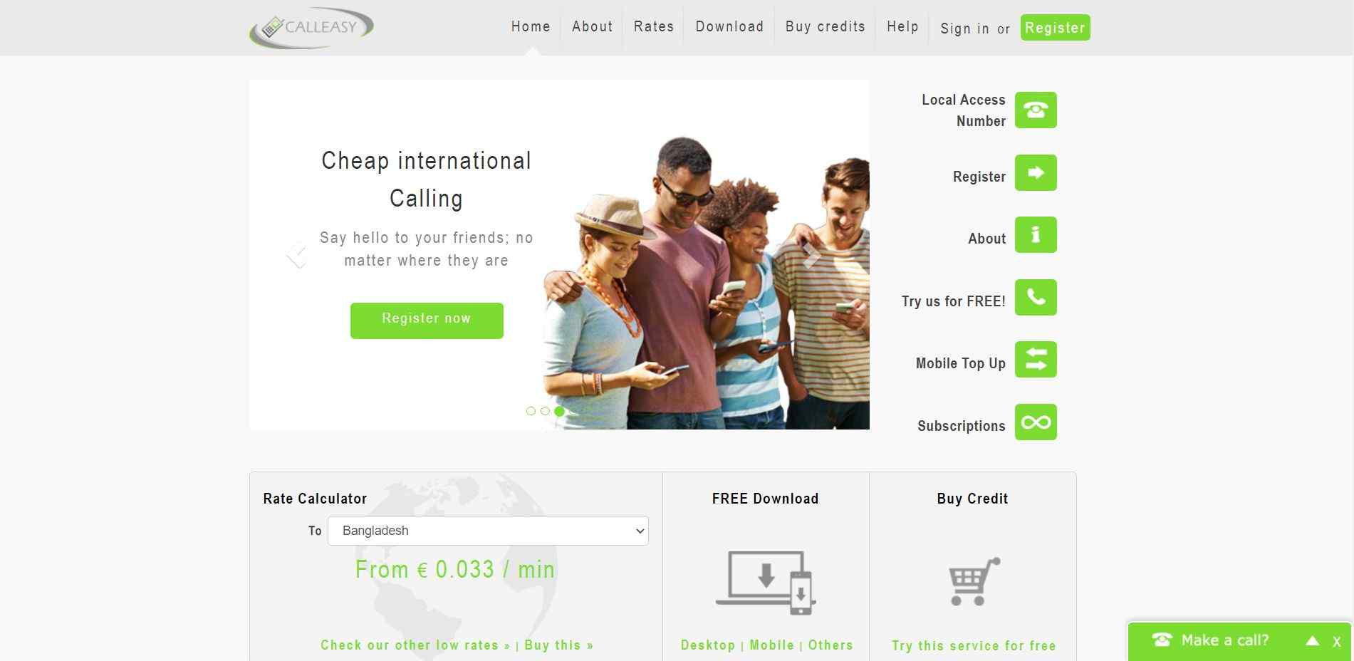 CallEasy Websites to Make Free Calls