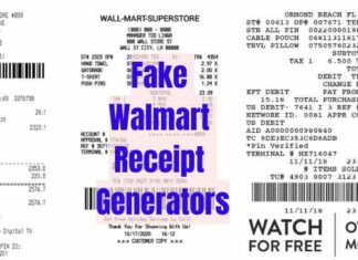 Fake Walmart Receipt Generators to Make Replicas