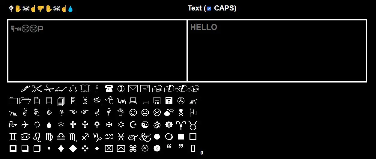 Grompe is another amazing wingdings font translator.
