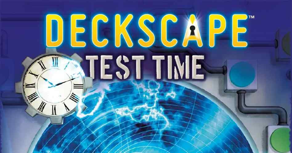 In Deckscape: Test Time, players must solve puzzles and riddles to escape a mysterious laboratory.