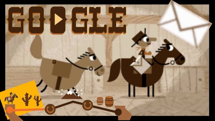 Pony Express google doodle