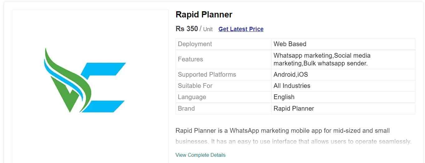 Rapid Planner WhatsApp marketing software is a powerful and easy-to-use automation tool that helps businesses increase their online presence, improve customer relationships, and make more sales.