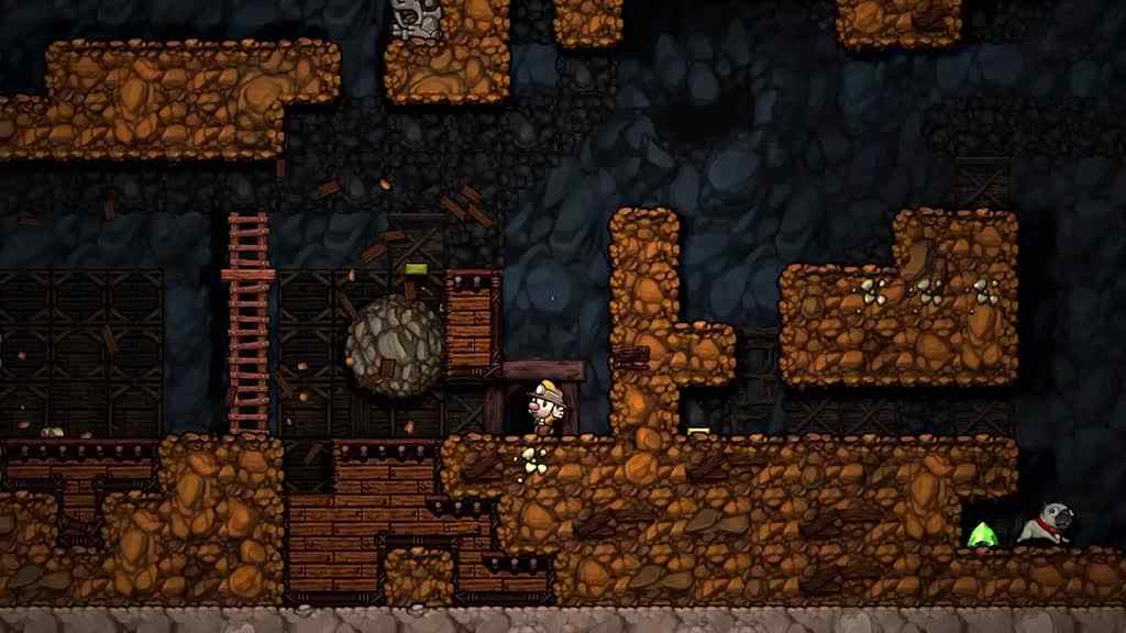 Spelunky is well-liked because it has rogue-like elements and can be played repeatedly.
